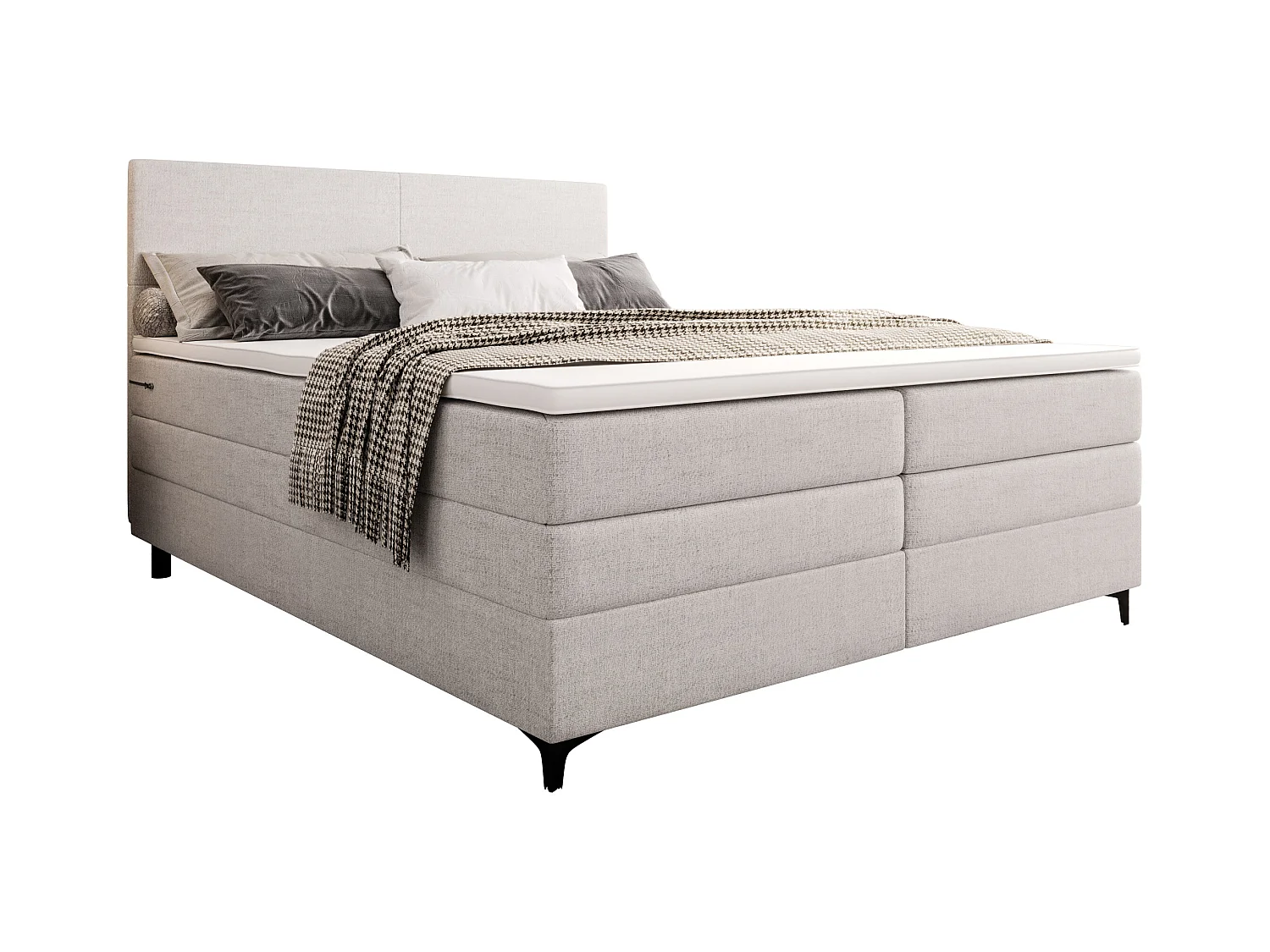 Boxspringbett LUKAS 160x200 Neve 02