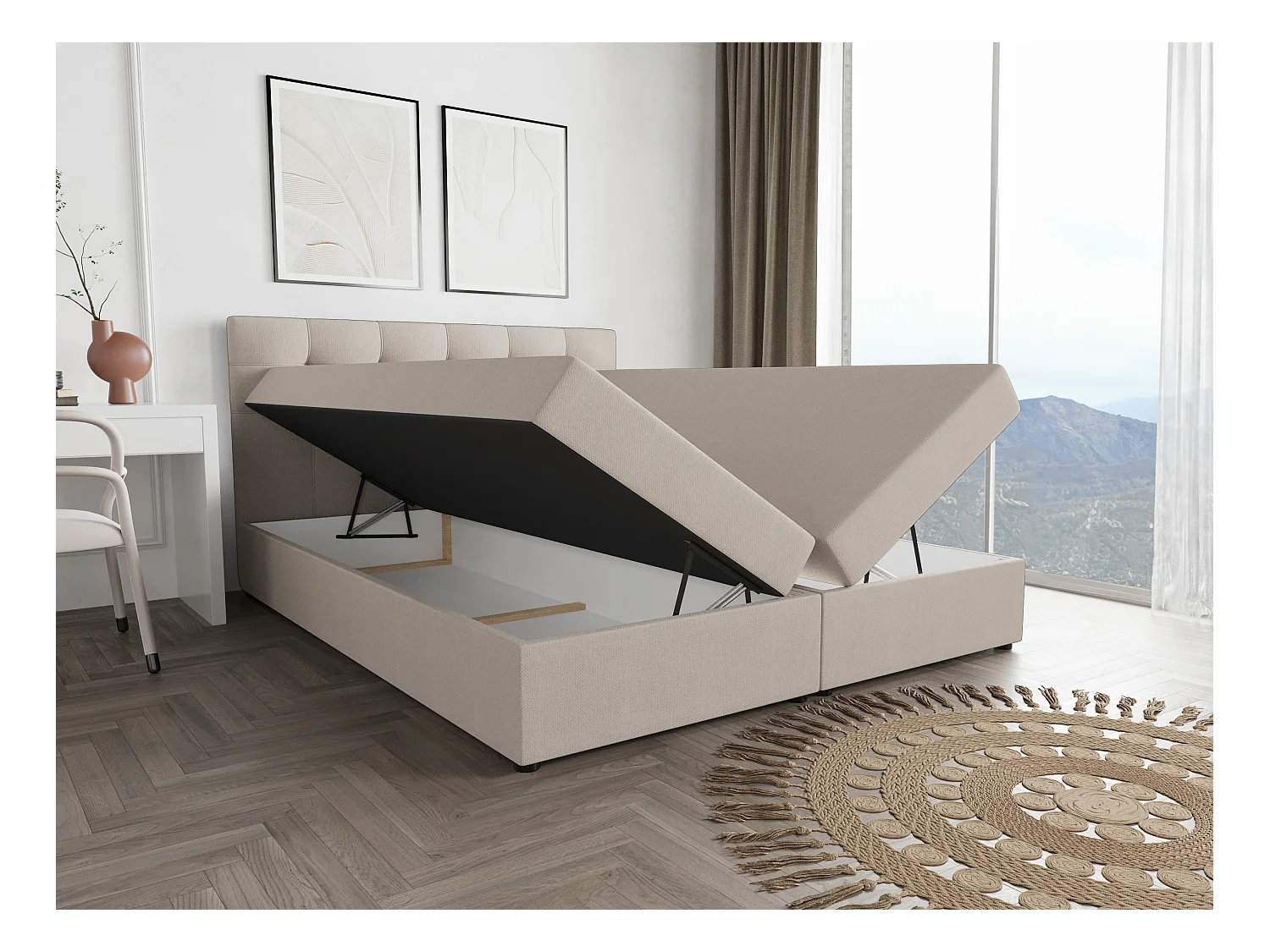 BEDANTE Boxspringbett FADO 11 180x200 Cosmic 10 Bettkasten, Ehebett, Hotelbett