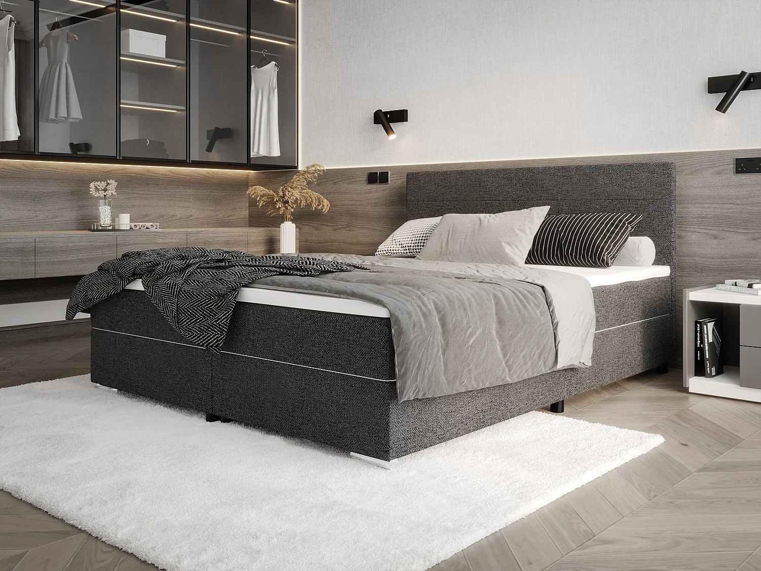 Boxspringbett SOLAR 180x200 MALMO New 95