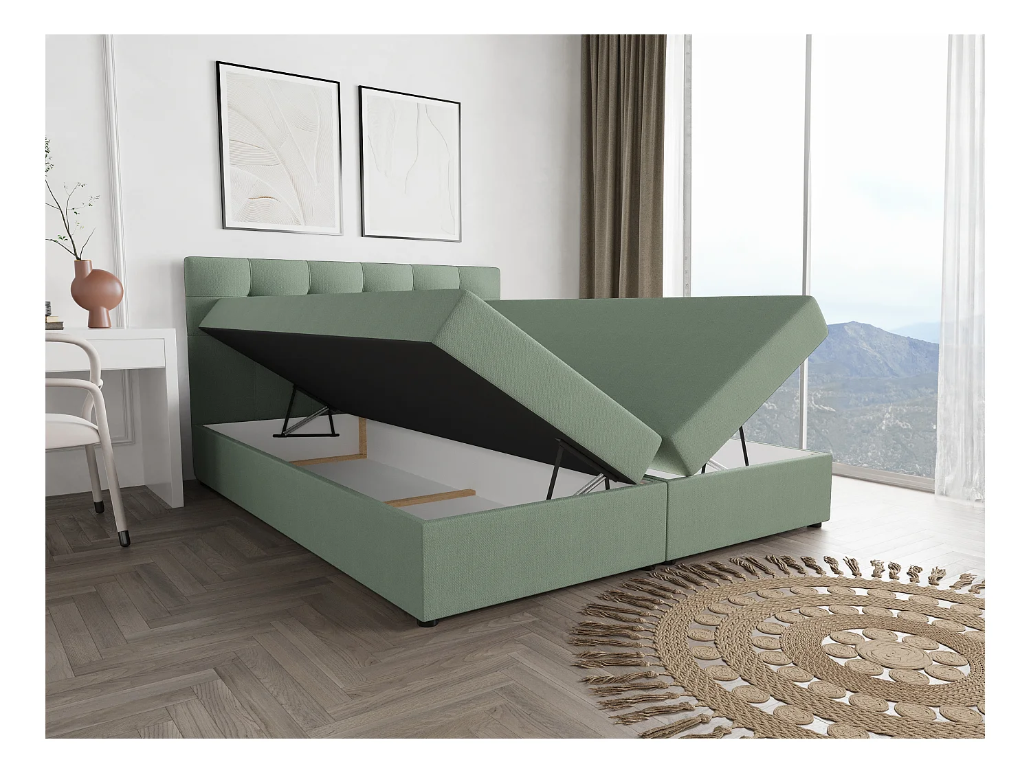 BEDANTE Boxspringbett FADO 11 180x200 Cosmic 16 Bettkasten, Ehebett, Hotelbett