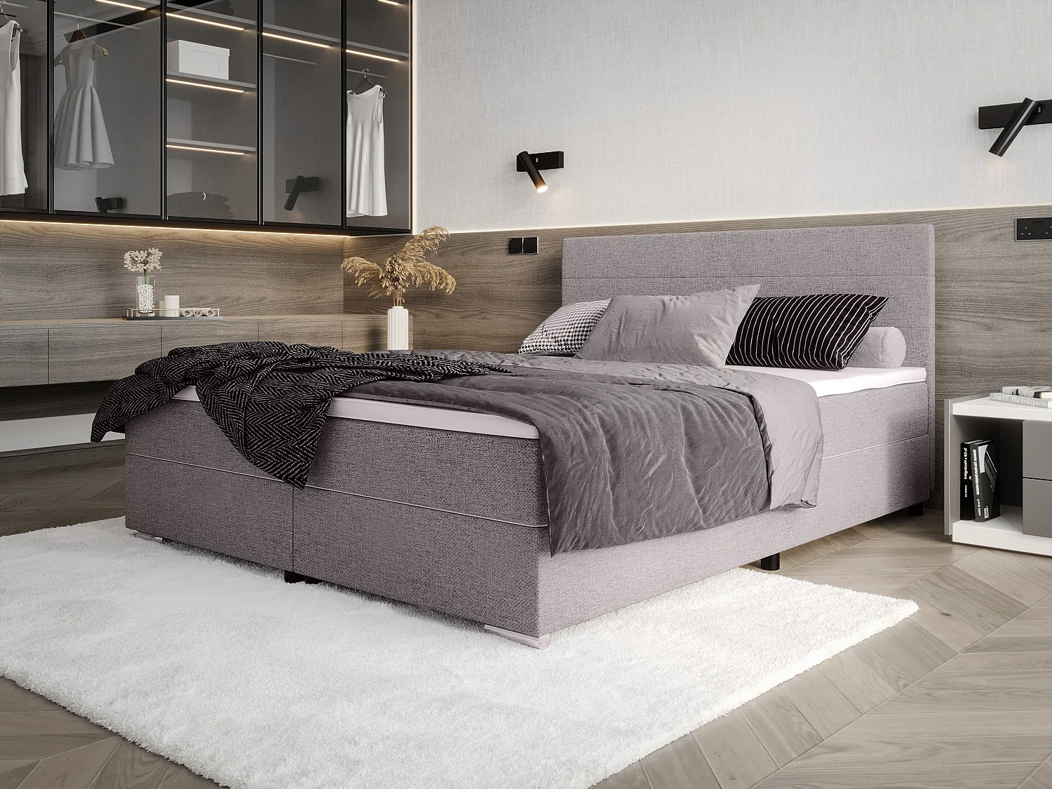 Boxspringbett SOLAR 140x200 MALMO New 83