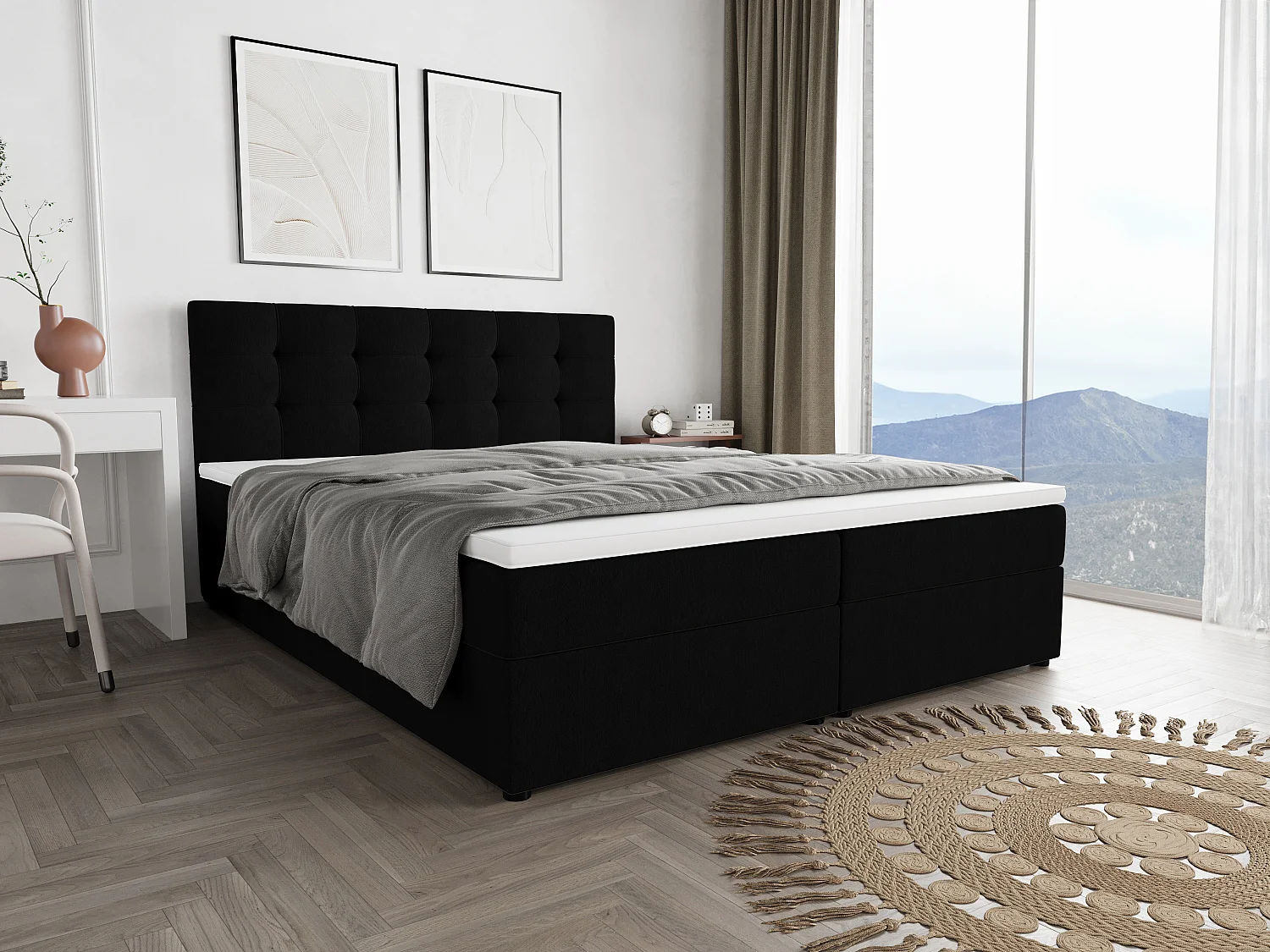 BEDANTE Boxspringbett FADO 11 200x200 Cosmic 100 Bettkasten, Ehebett, Hotelbett
