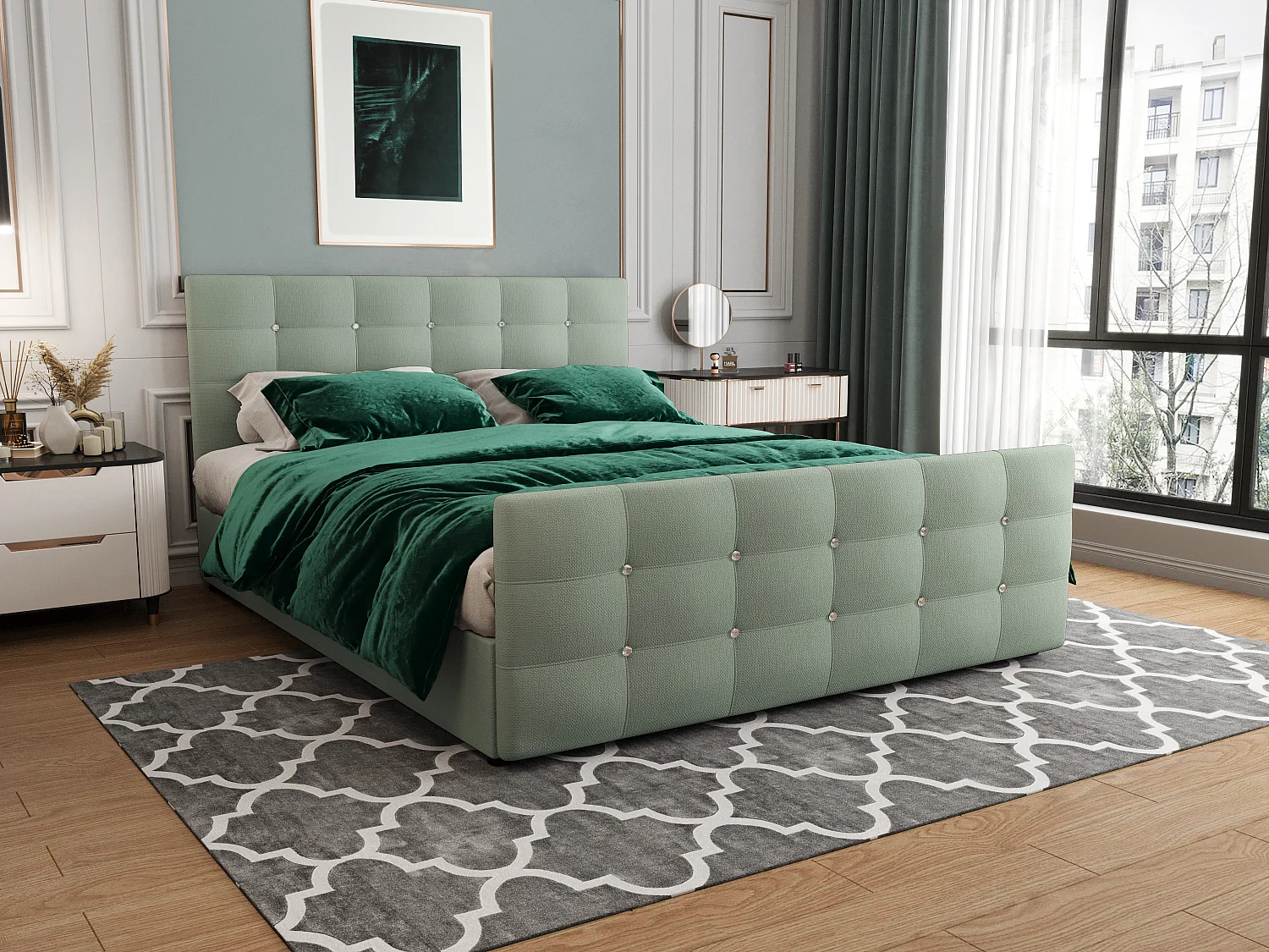 H3/Boxspringbett KLEO 180x200 Cosmic 16