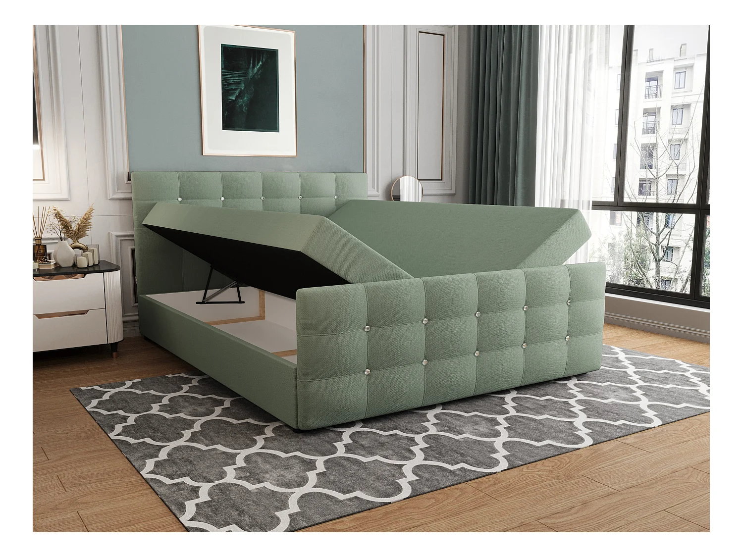 H3/Boxspringbett KLEO 180x200 Cosmic 16