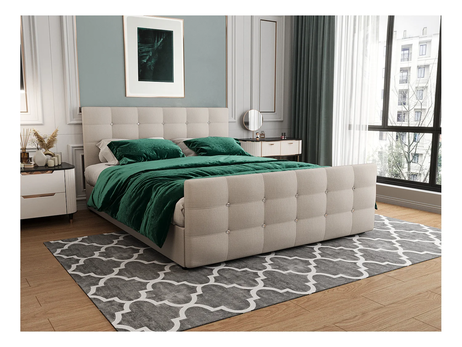 H3/Boxspringbett KLEO 140x200 Cosmic 10