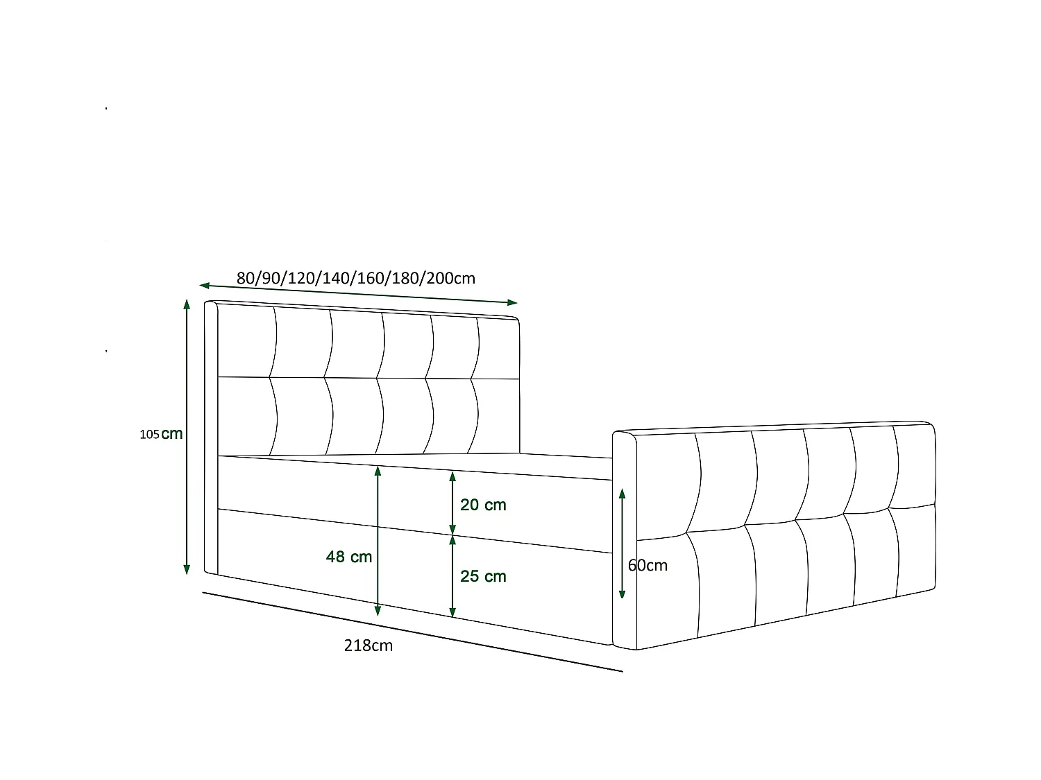 H3/Boxspringbett KLEO 160x200 Cosmic 14