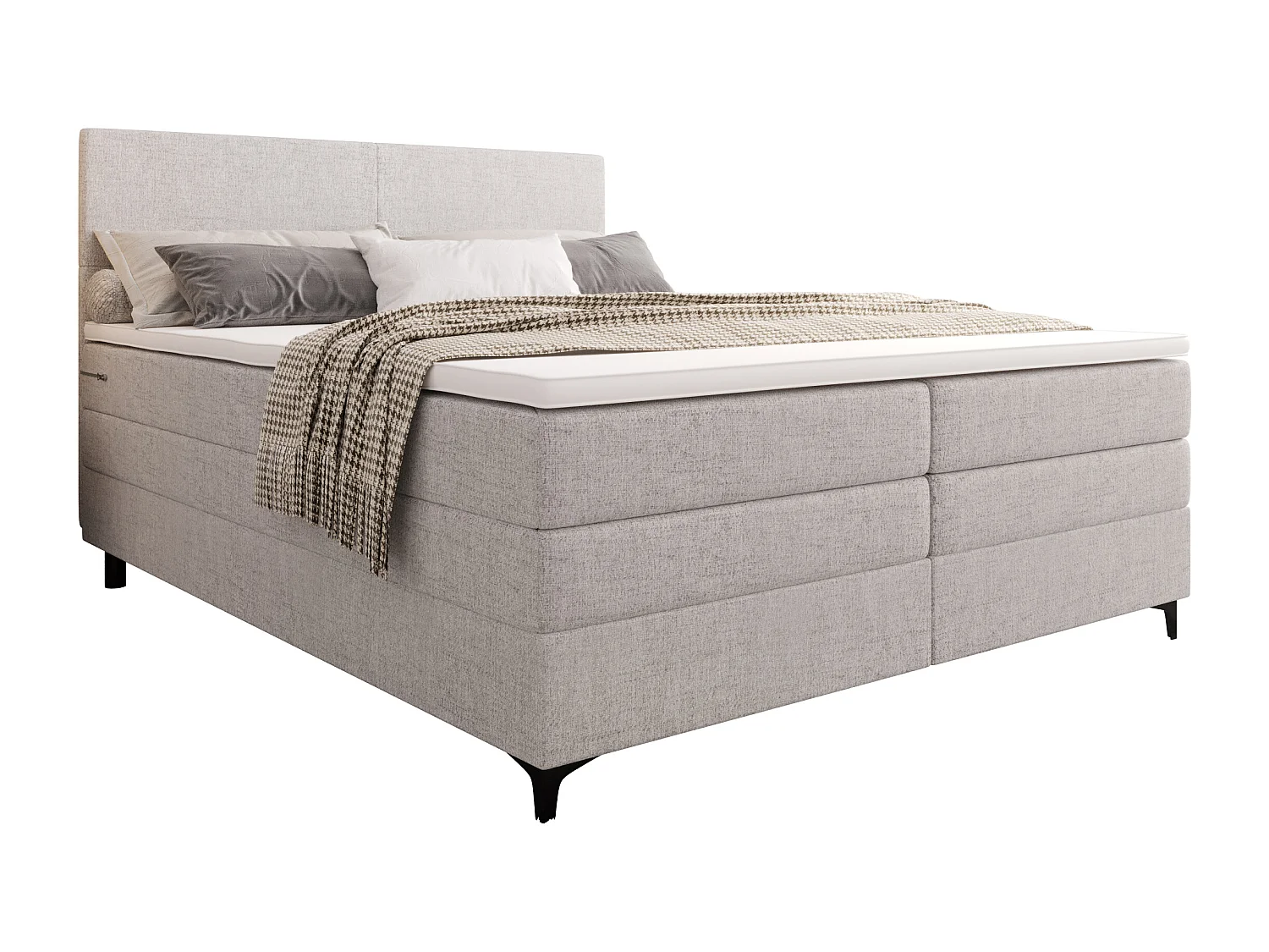 Łóżko kontynentalne LUKAS 160x200 Neve 80