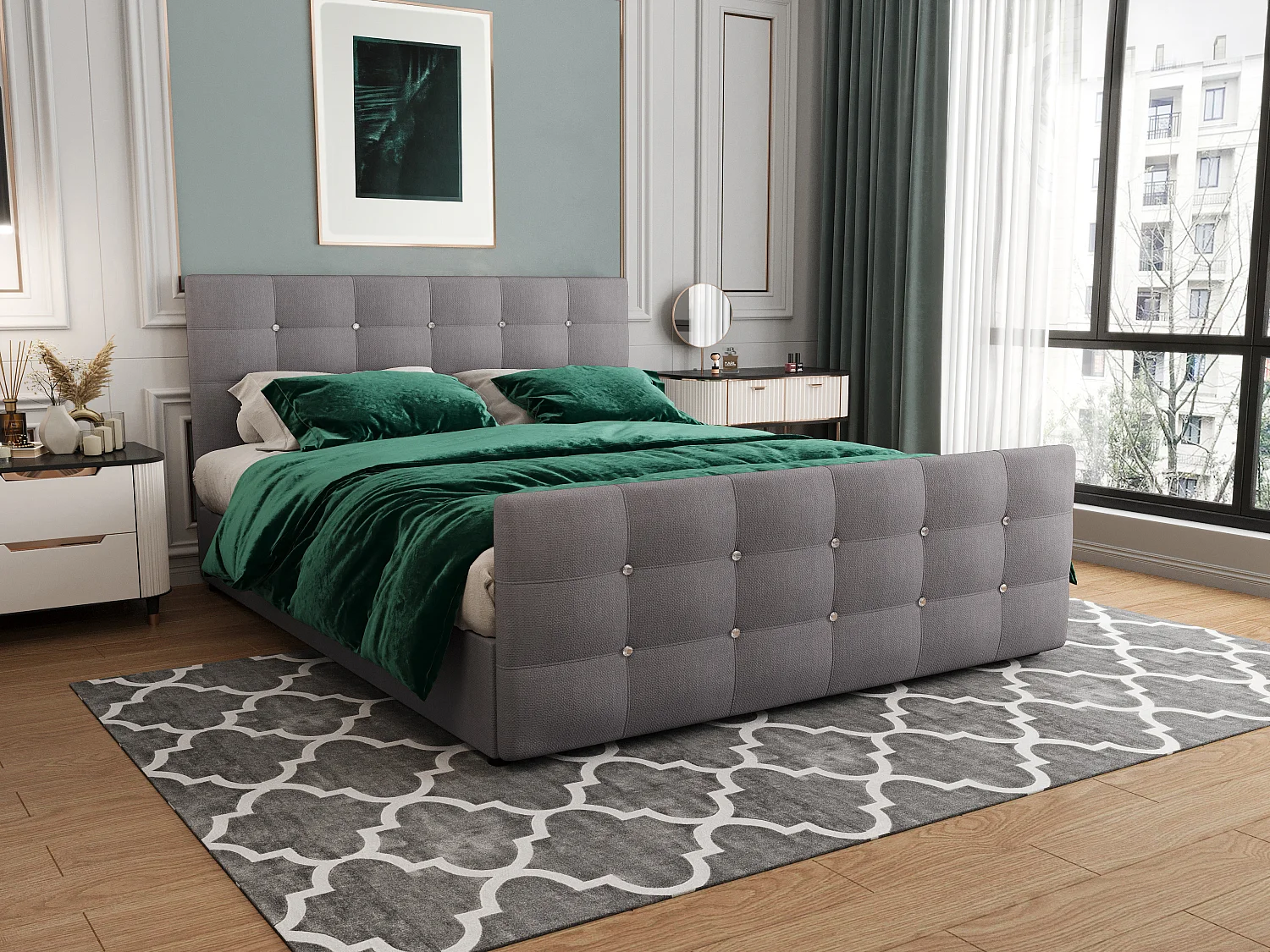 H3/Boxspringbett KLEO 180x200 Cosmic 160