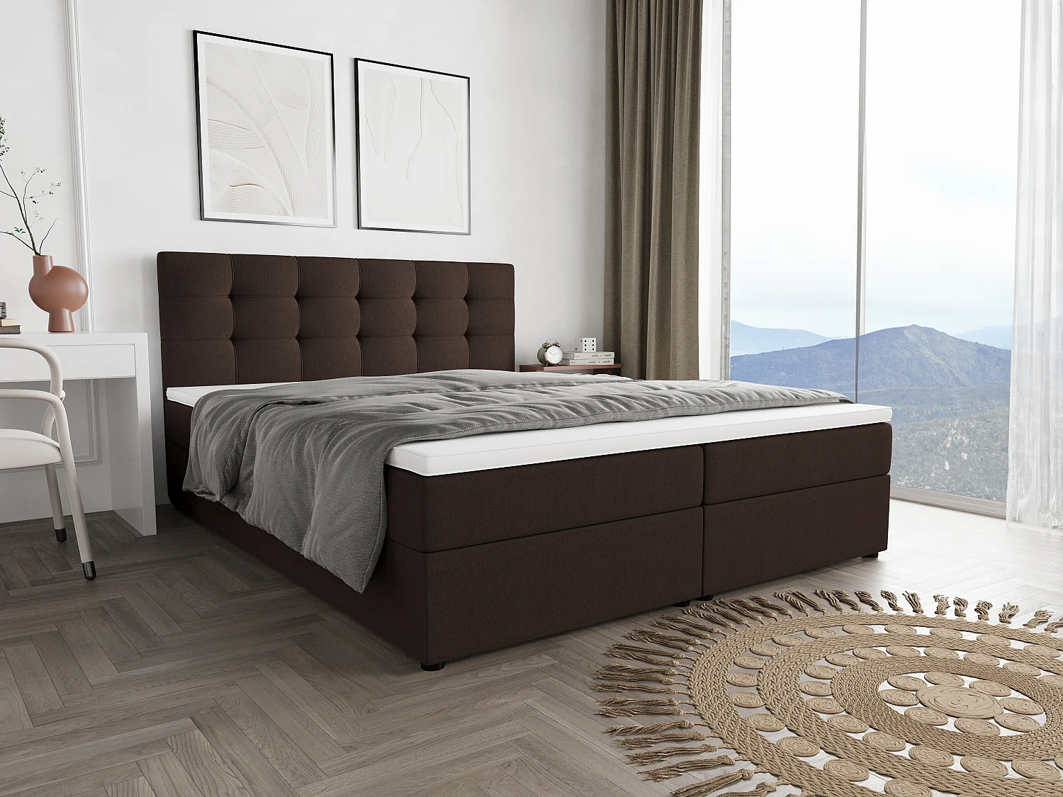 BEDANTE Boxspringbett FADO 11 140x200 Cosmic 800 Bettkasten, Ehebett, Hotelbett