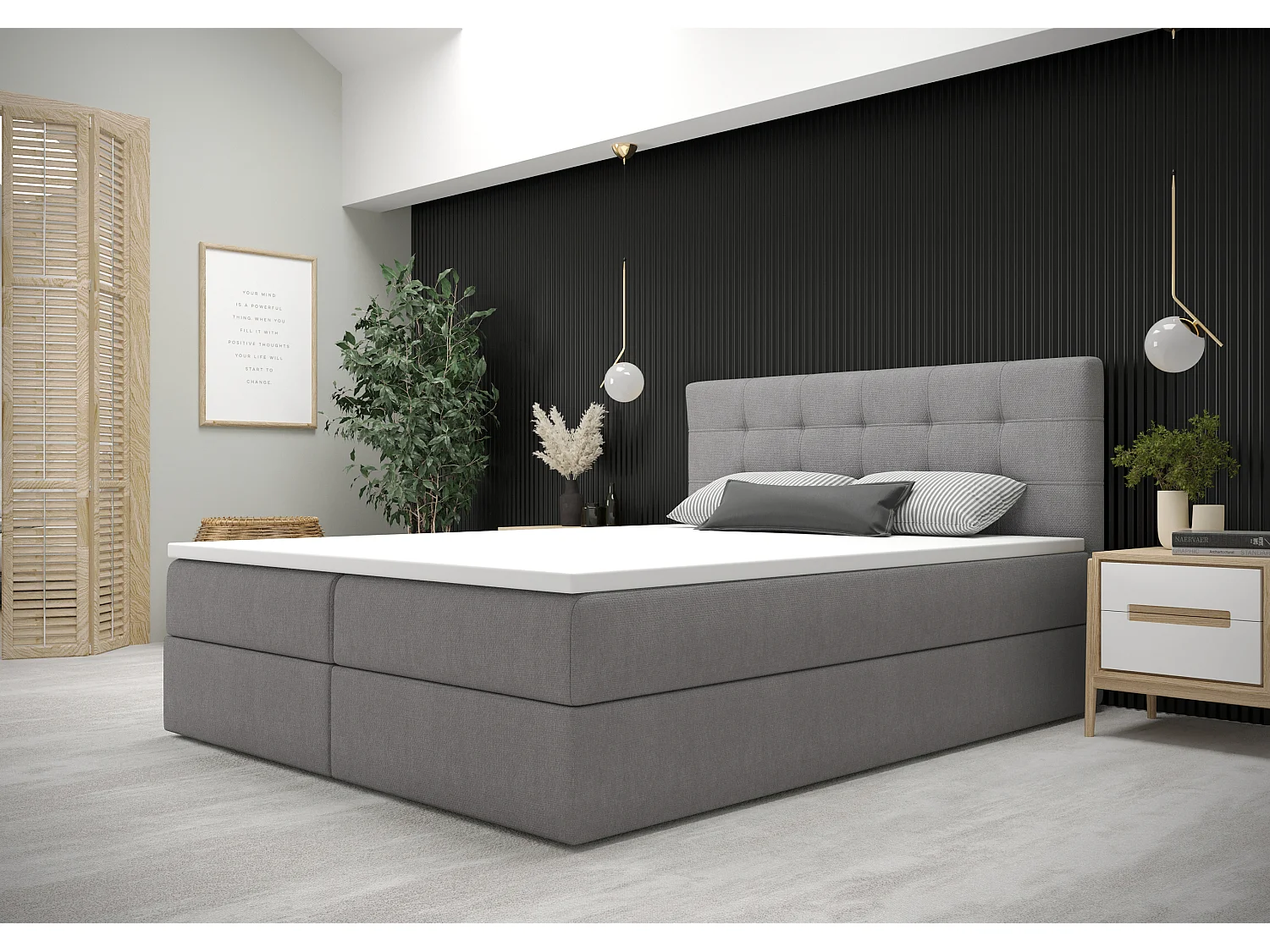 BEDANTE Boxspringbett FADO 11 160x200 Cosmic 160 Bettkasten, Ehebett, Hotelbett