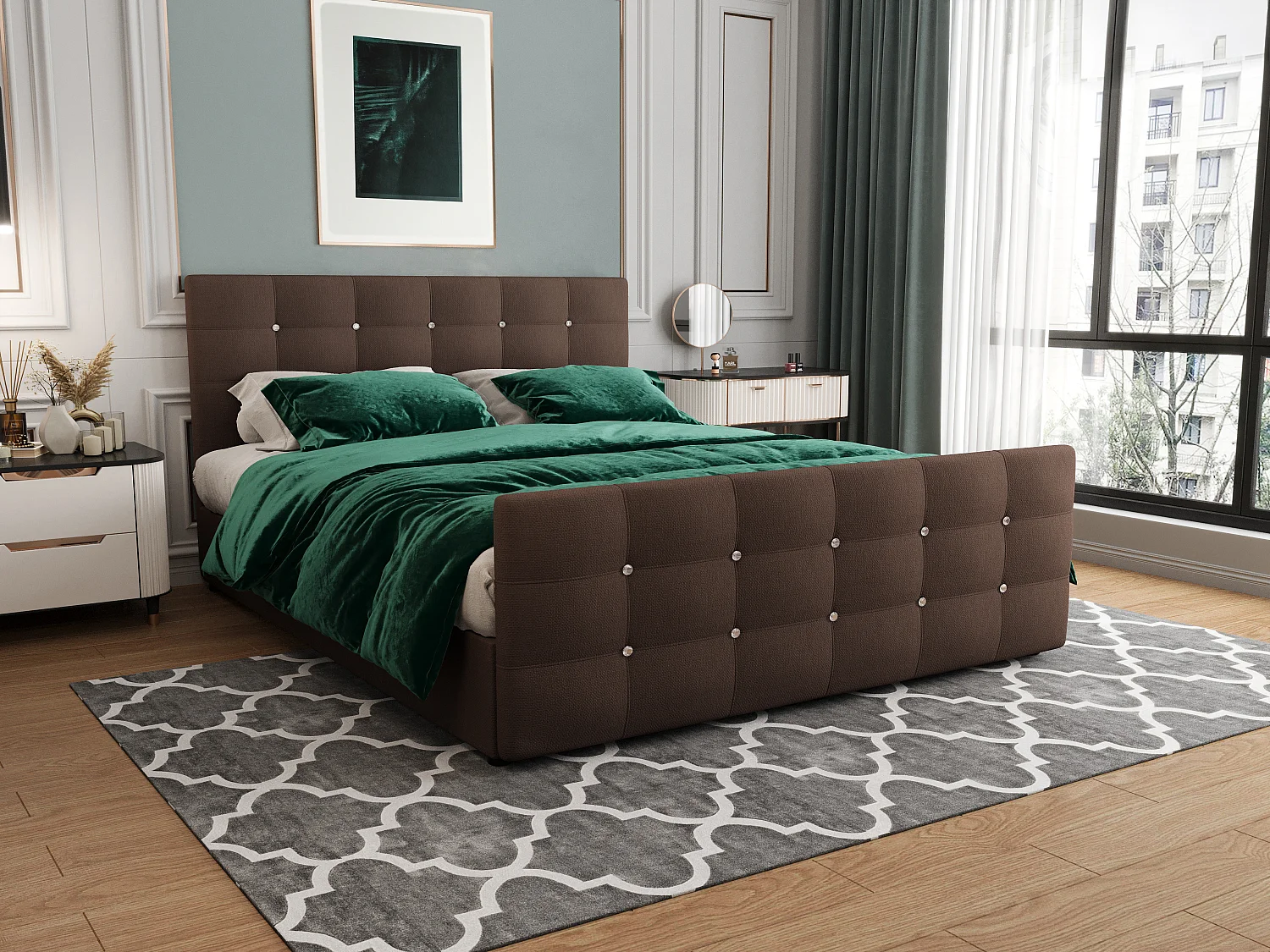 H3/Boxspringbett KLEO 200x200 Cosmic 800