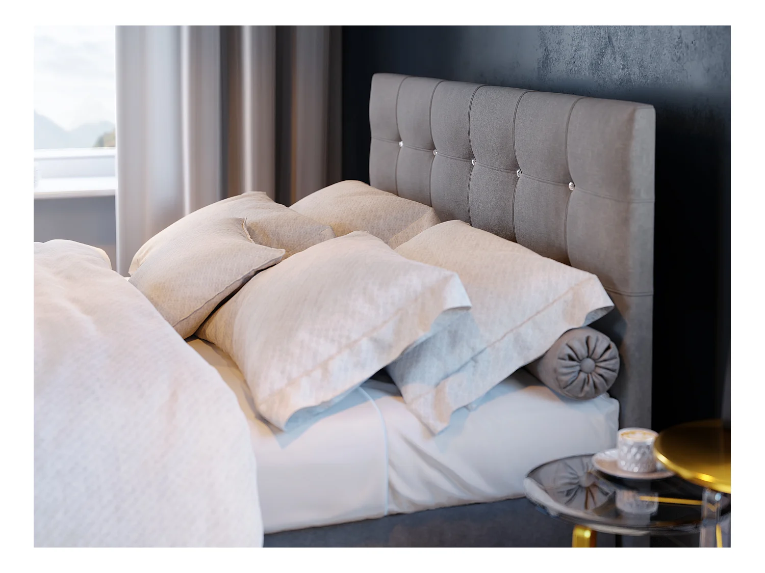 H3/Boxspringbett KLEO 200x200 Cosmic 800