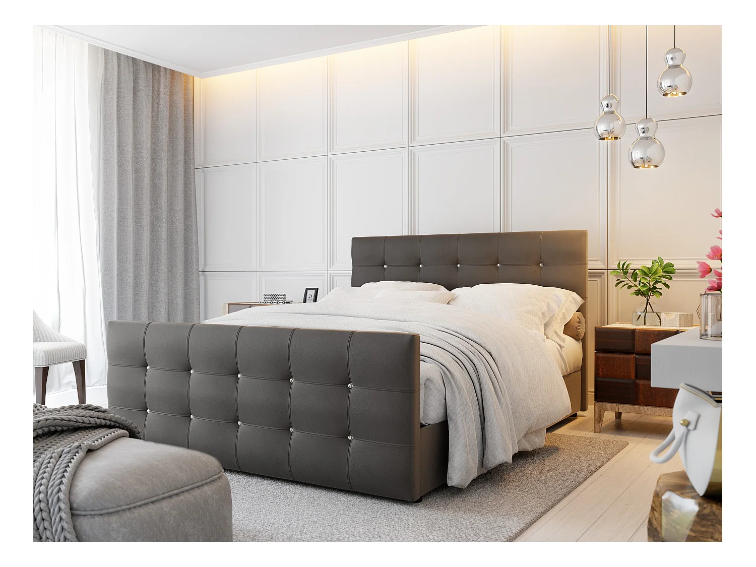 Boxspringbett KLEO 160x200 Madryt 195