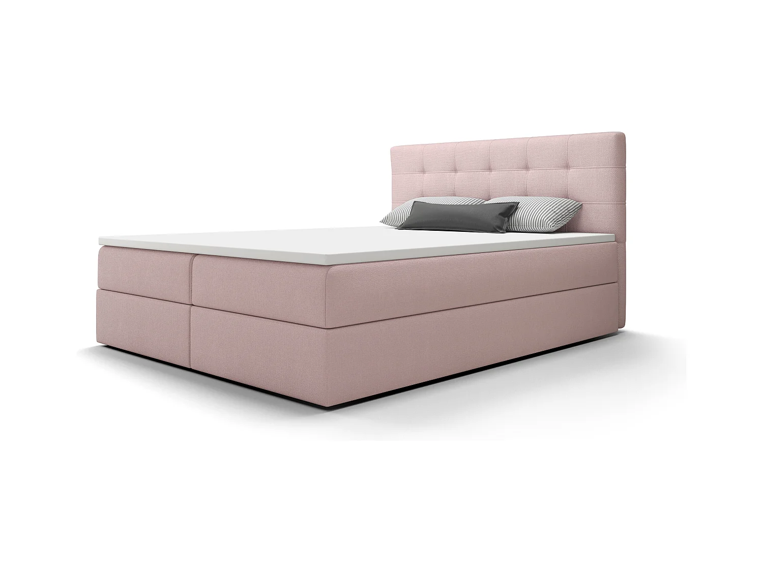 BEDANTE Łóżko kontynentalne Fado 2 200x200 Cosmic 14, różowy, pojemnik na pościel