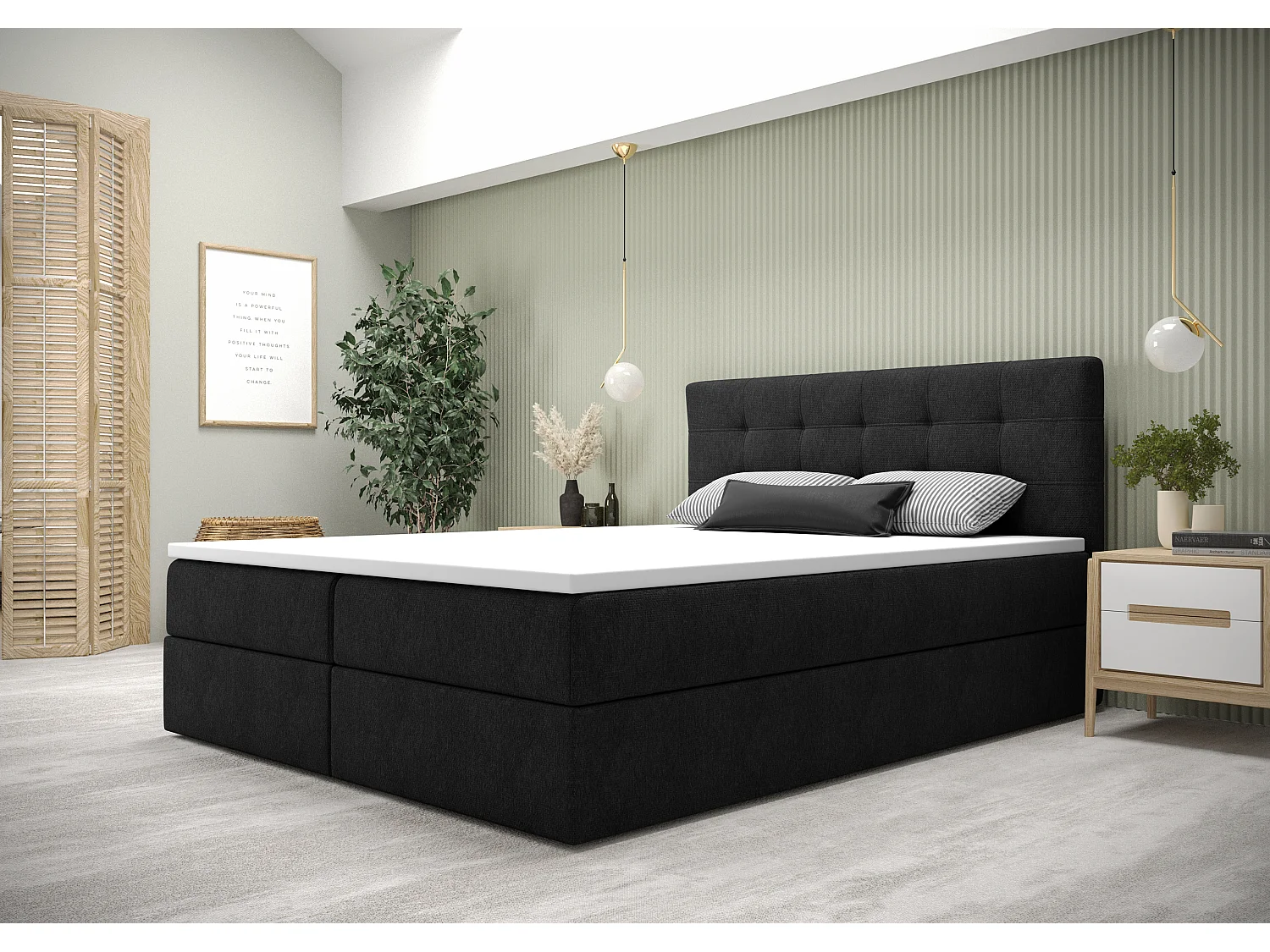 BEDANTE Boxspringbett FADO 11 180x200 Cosmic 100 Bettkasten, Ehebett, Hotelbett