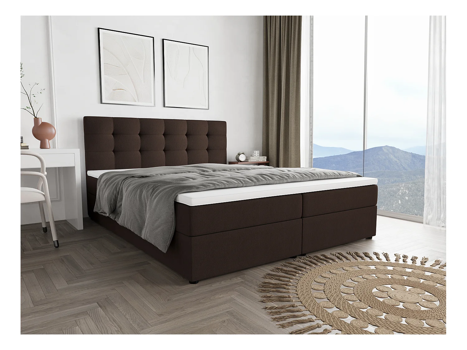 BEDANTE Boxspringbett FADO 11 160x200 Cosmic 800 Bettkasten, Ehebett, Hotelbett