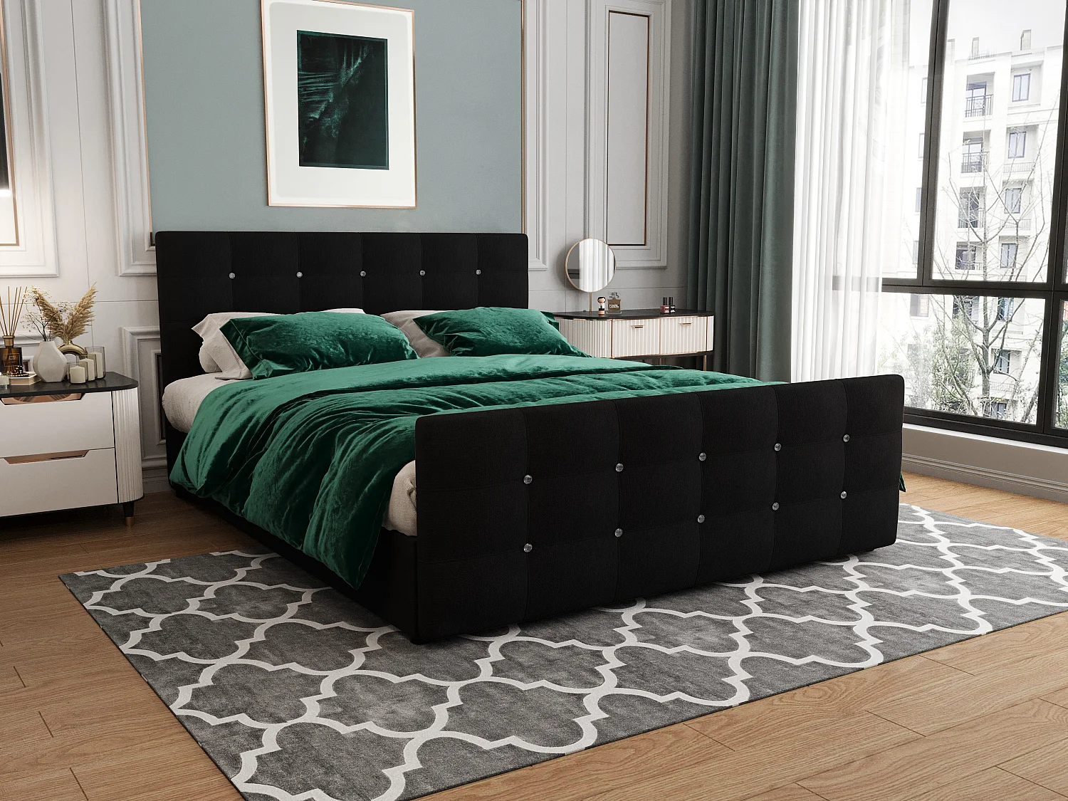 H3/Boxspringbett KLEO 140x200 Cosmic 100