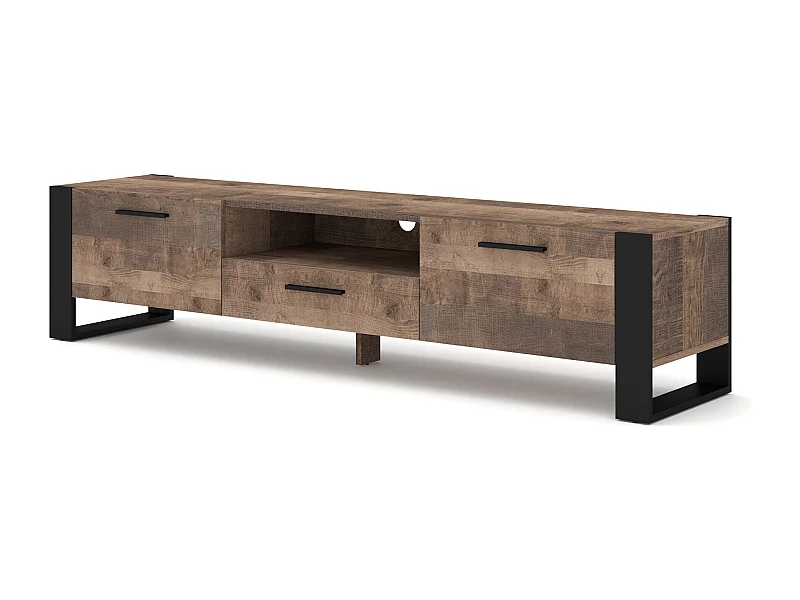 TV-kast / dressoir NUKA 200 cm staand in granage eiken