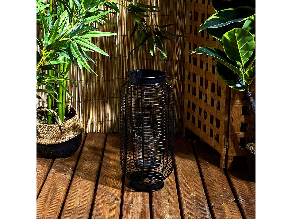 Lanterne En Metal Filaire H42.5cm Multicolore