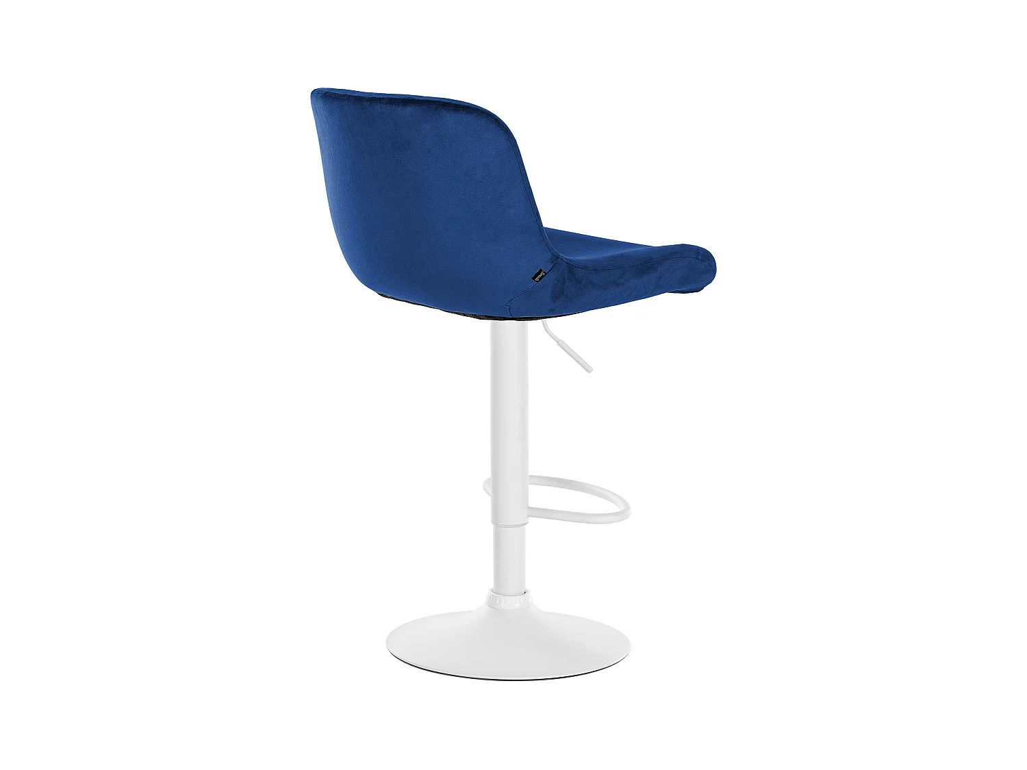 Lot de 2  Tabouret de bar - Velours - Bleu - Solon