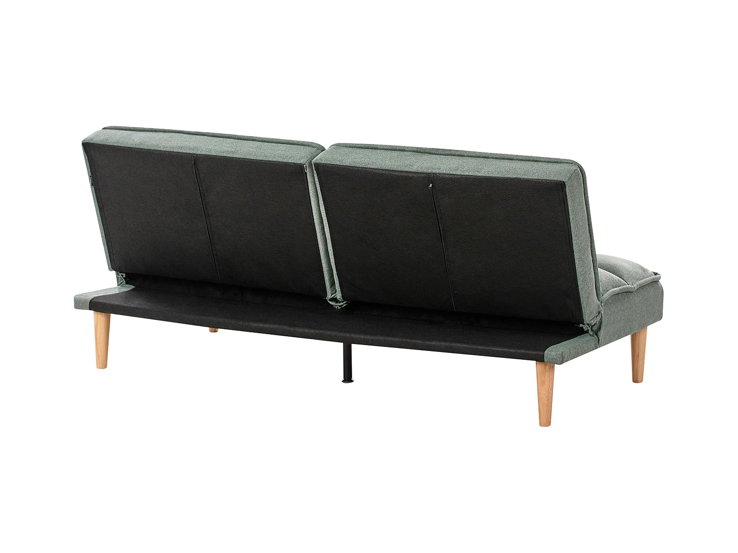 Sofá-cama SILJAN Tecido Verde claro 3 lugares