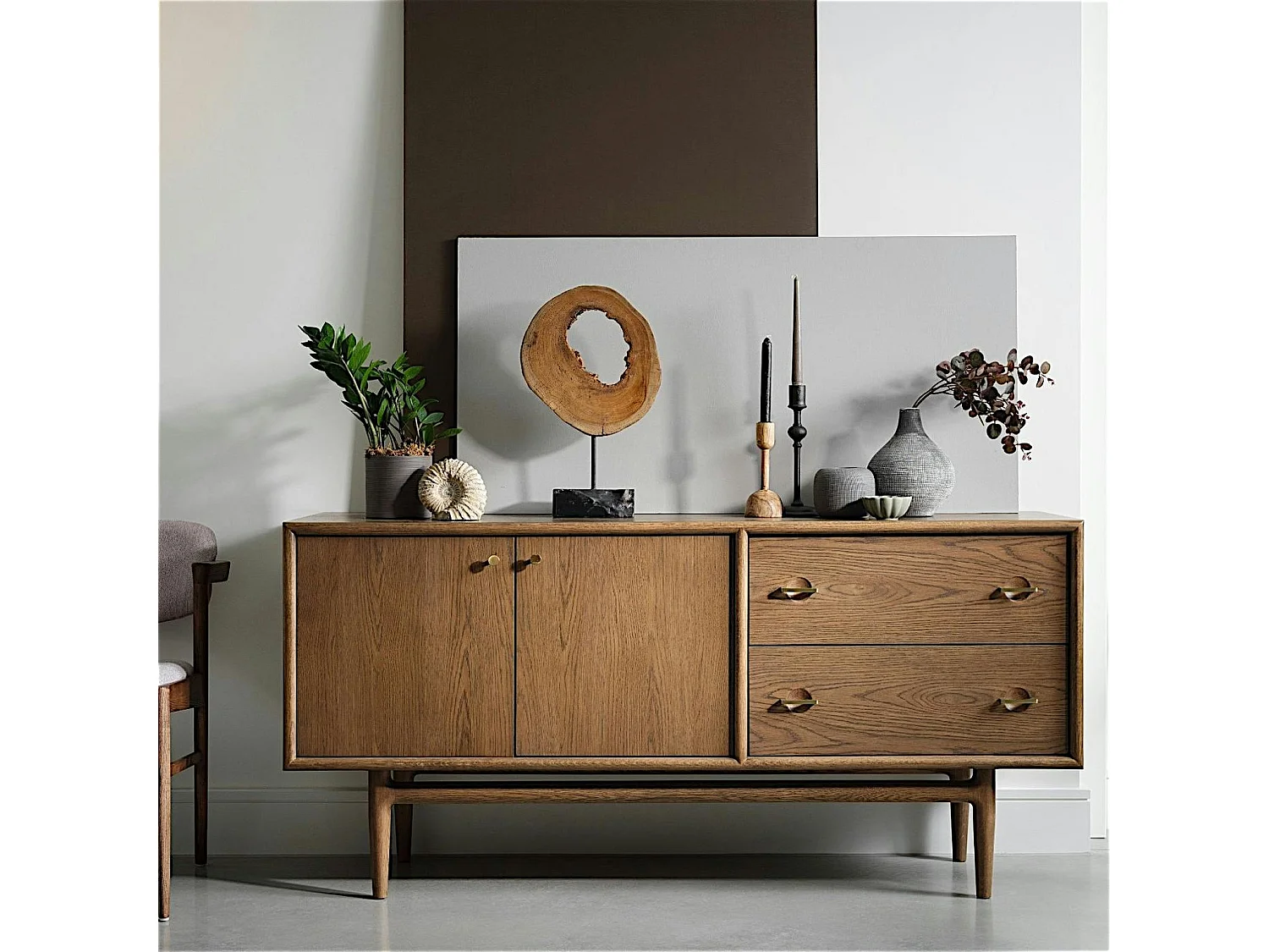 Buffet vintage en bois de chêne BRADFORD
