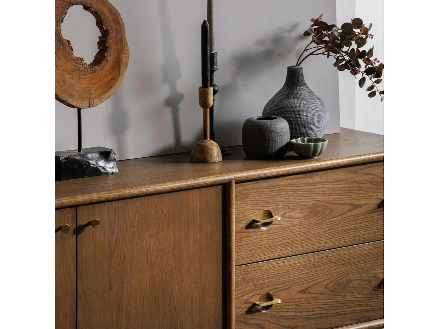 Buffet vintage en bois de chêne BRADFORD