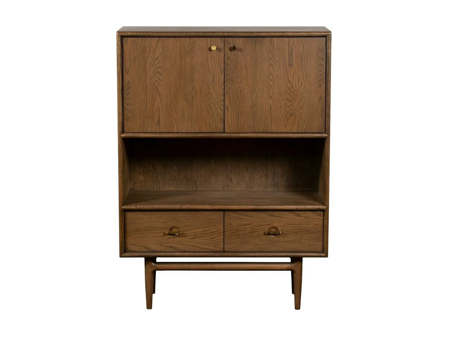 Petit buffet vintage en bois de chêne BRADFORD