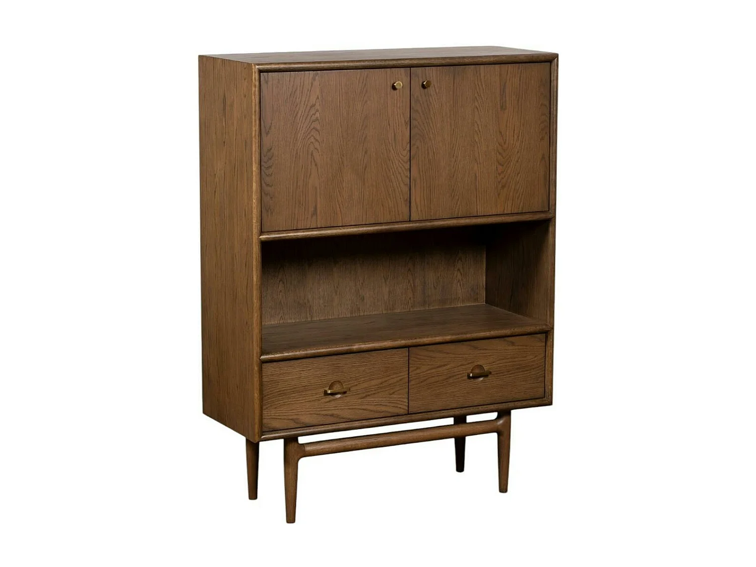 Petit buffet vintage en bois de chêne BRADFORD