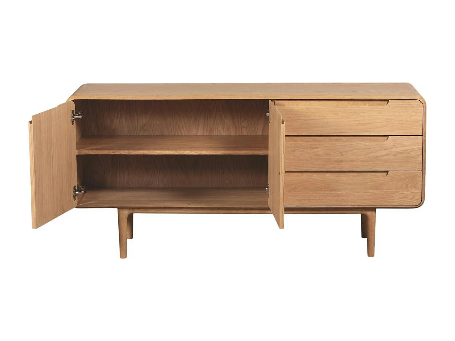 Buffet moderne en chêne clair 2 portes DERBY