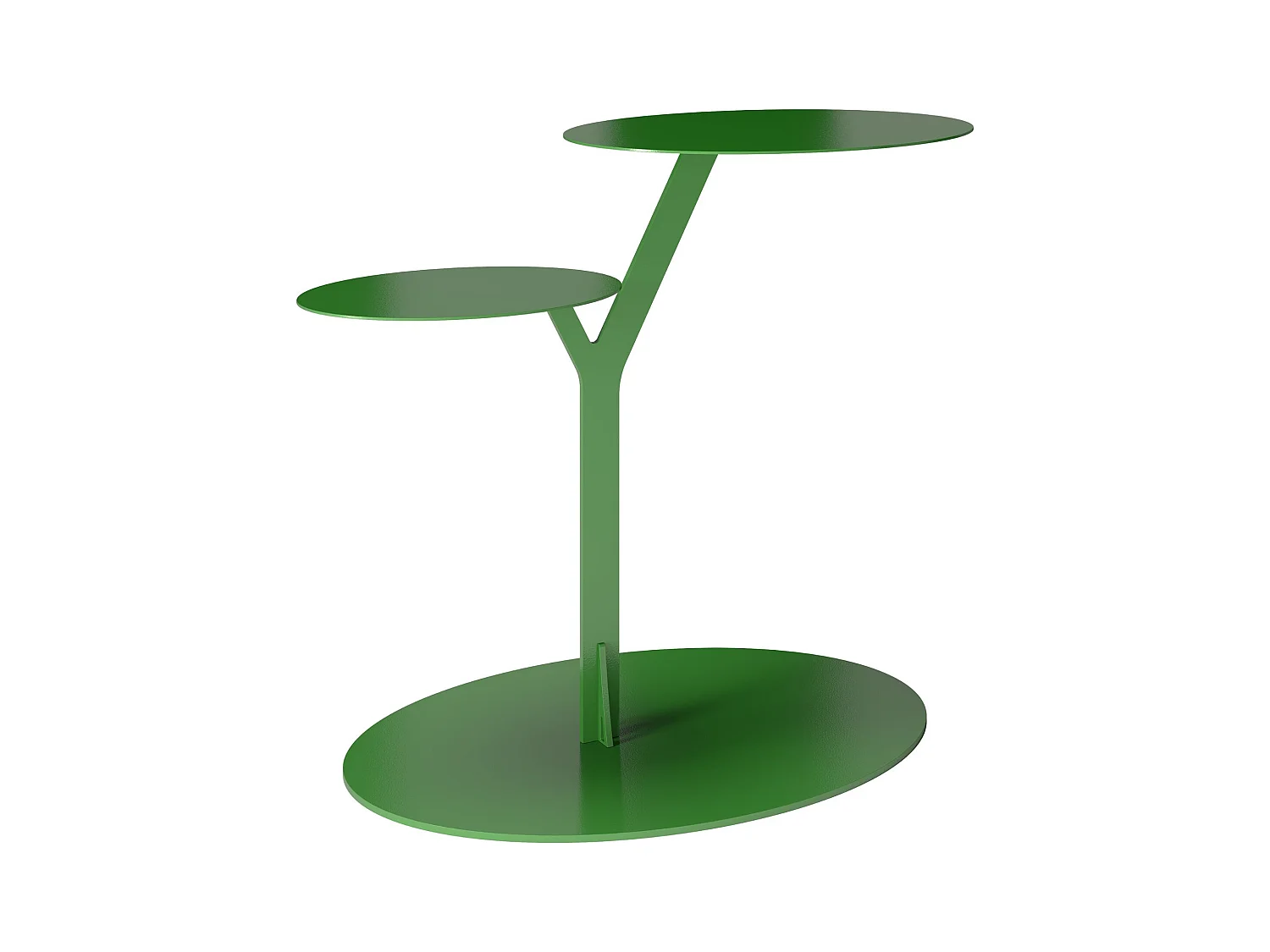 Table d’appoint en métal pour salon Kayani IROKO / vert pois