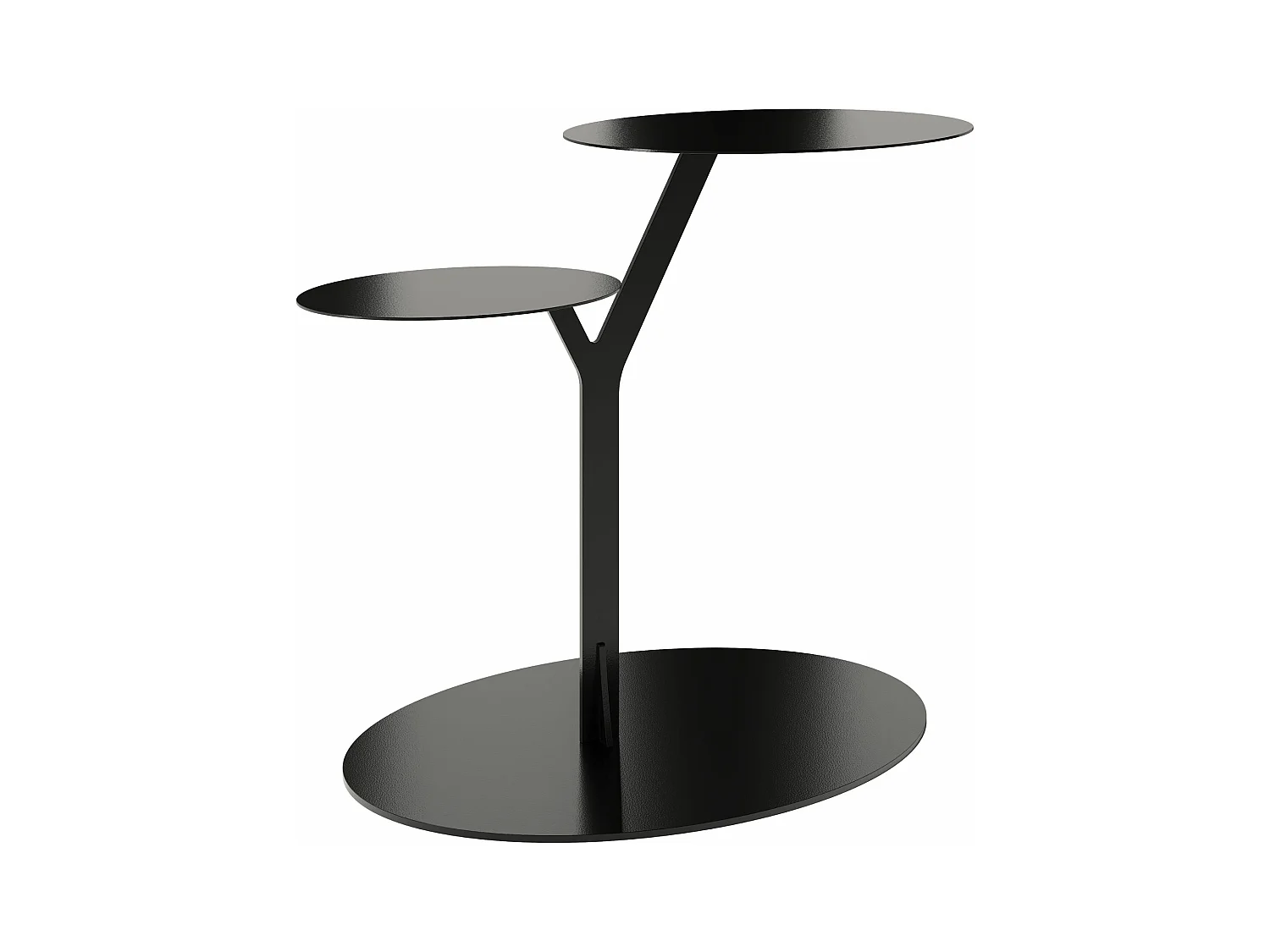 Table d’appoint en métal pour salon Kayani IROKO / couleur noire