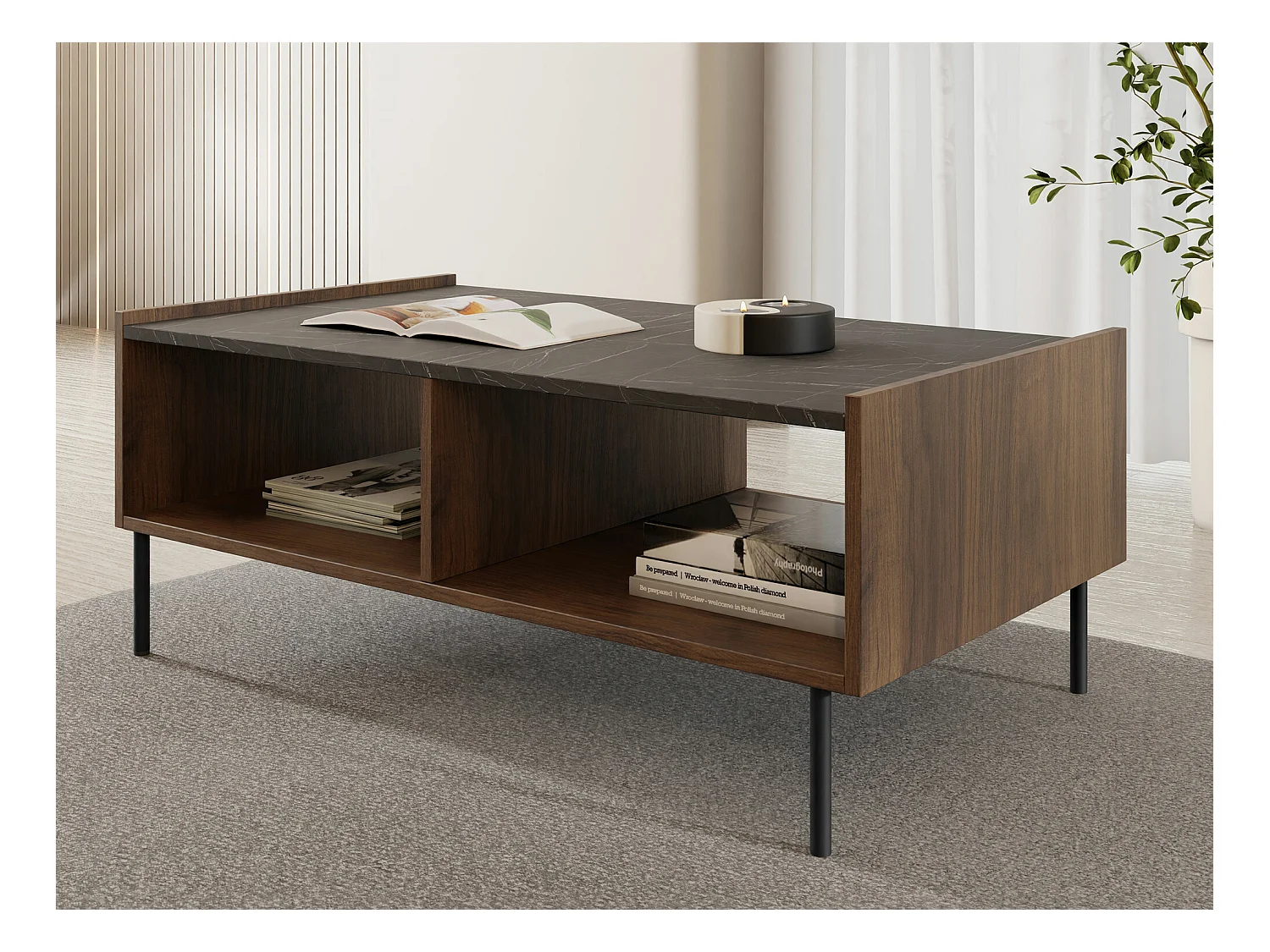 Mesa para revistas Comfivo Belviro 102, Angular, 4x6x10cm