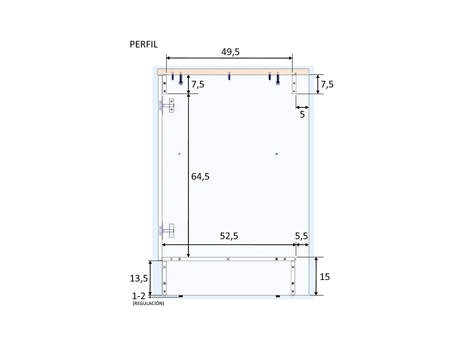 Meuble bas de cuisine sous évier 2 portes avec plan de travail  coloris blanc brillant /chêne canadien - hauteur 90 x longueur 80 x profondeur 60 cm