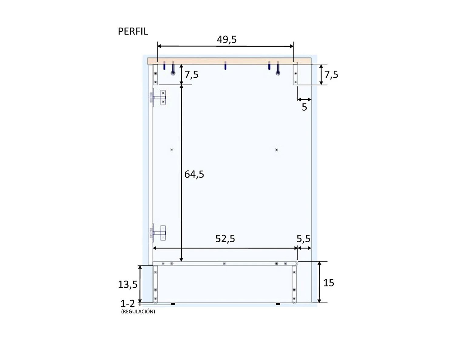 Meuble bas de cuisine sous évier 2 portes avec plan de travail  coloris blanc brillant /chêne canadien - hauteur 90 x longueur 80 x profondeur 60 cm