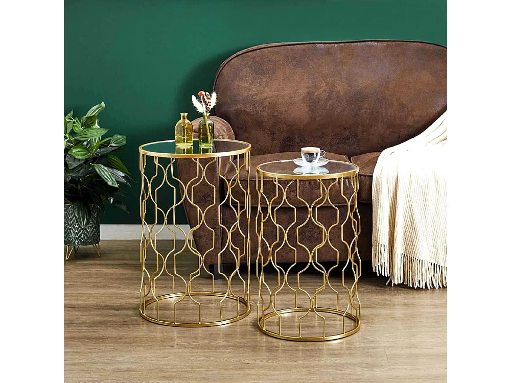 Table Gigogne Dubai X2 Or