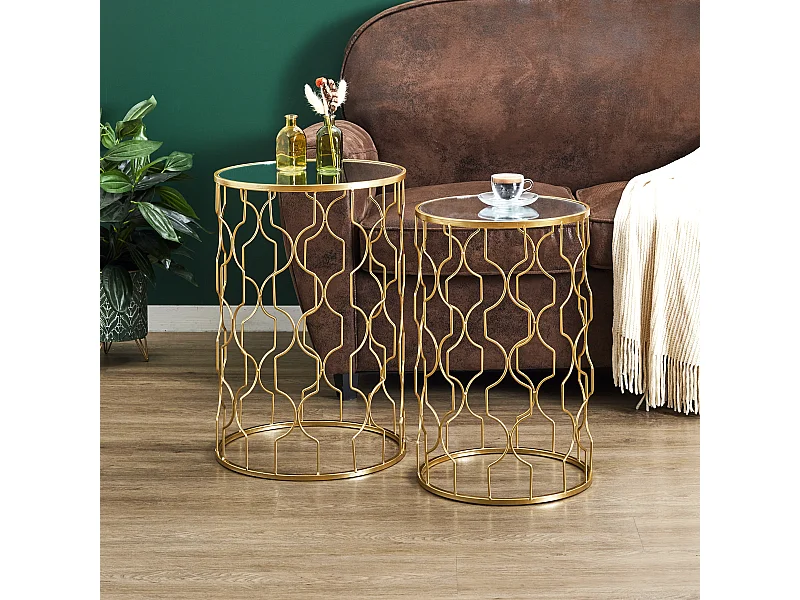 Table Gigogne Dubai X2 Or