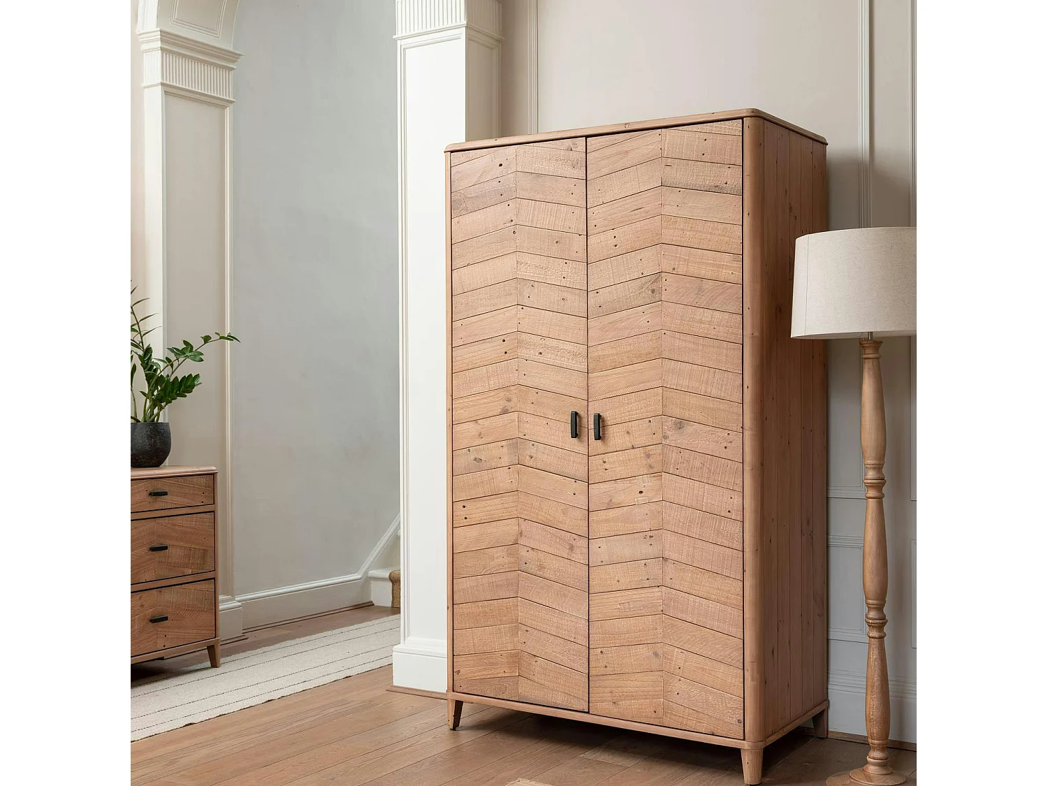 Armoire penderie en bois recyclé FSC HANOI
