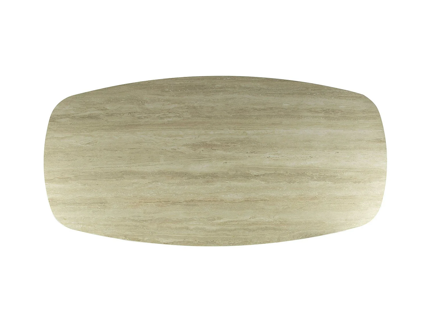 Table céramique effet travertin texturé - 180 cm COLISEE