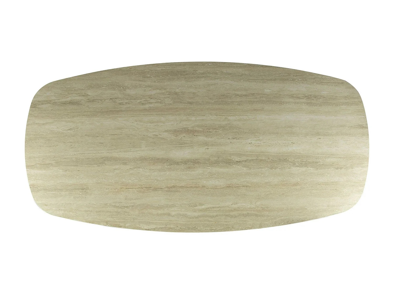 Table céramique effet travertin texturé - 180 cm COLISEE