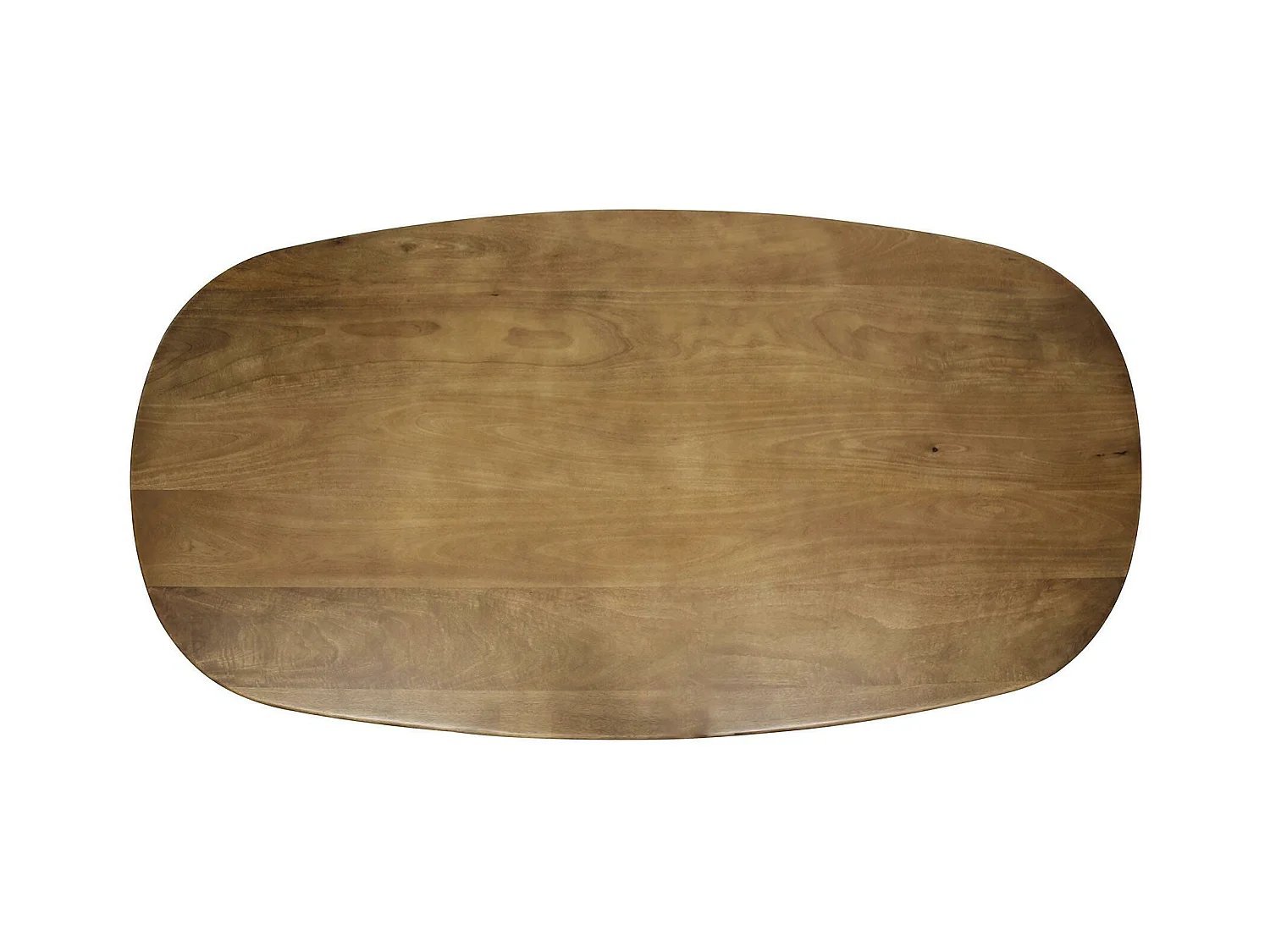 Table à manger moderne en bois de manguier avec pied central 215 cm CREEK
