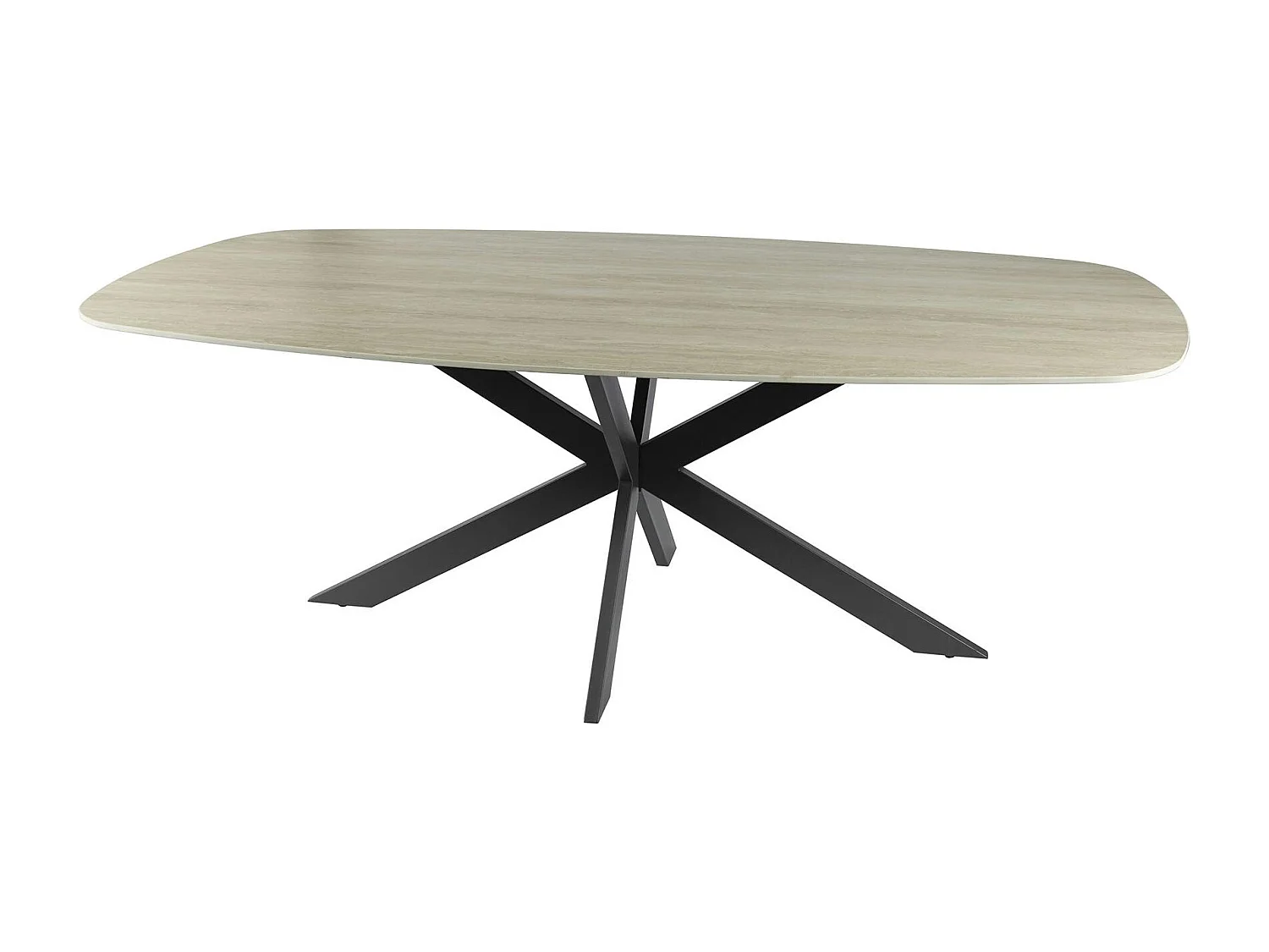 Table céramique effet travertin texturé - 215 cm COLISEE