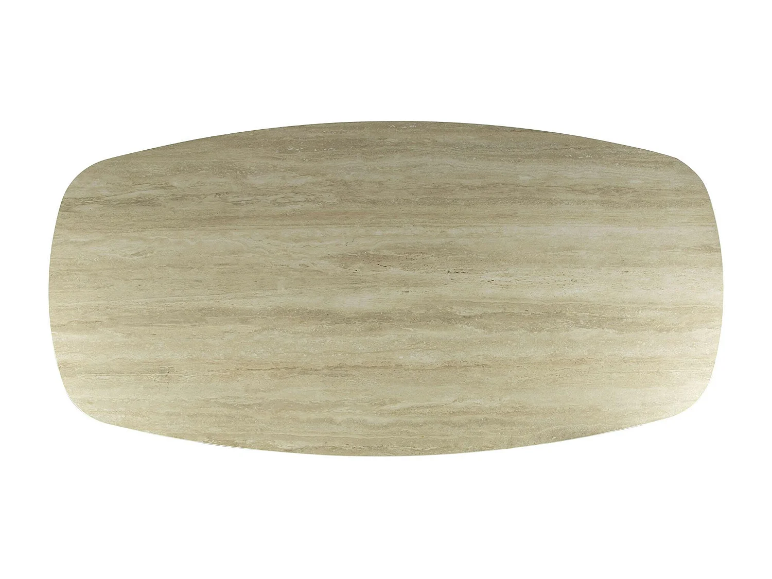 Table céramique effet travertin texturé - 215 cm COLISEE