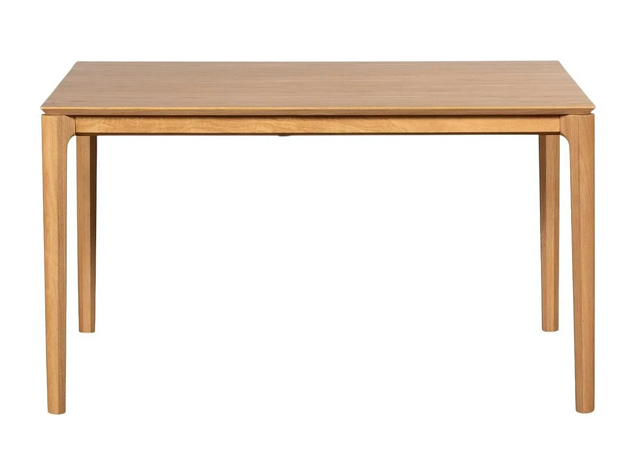 Table à manger moderne en chêne clair avec rallonge intégrée 135-190 cm DERBY
