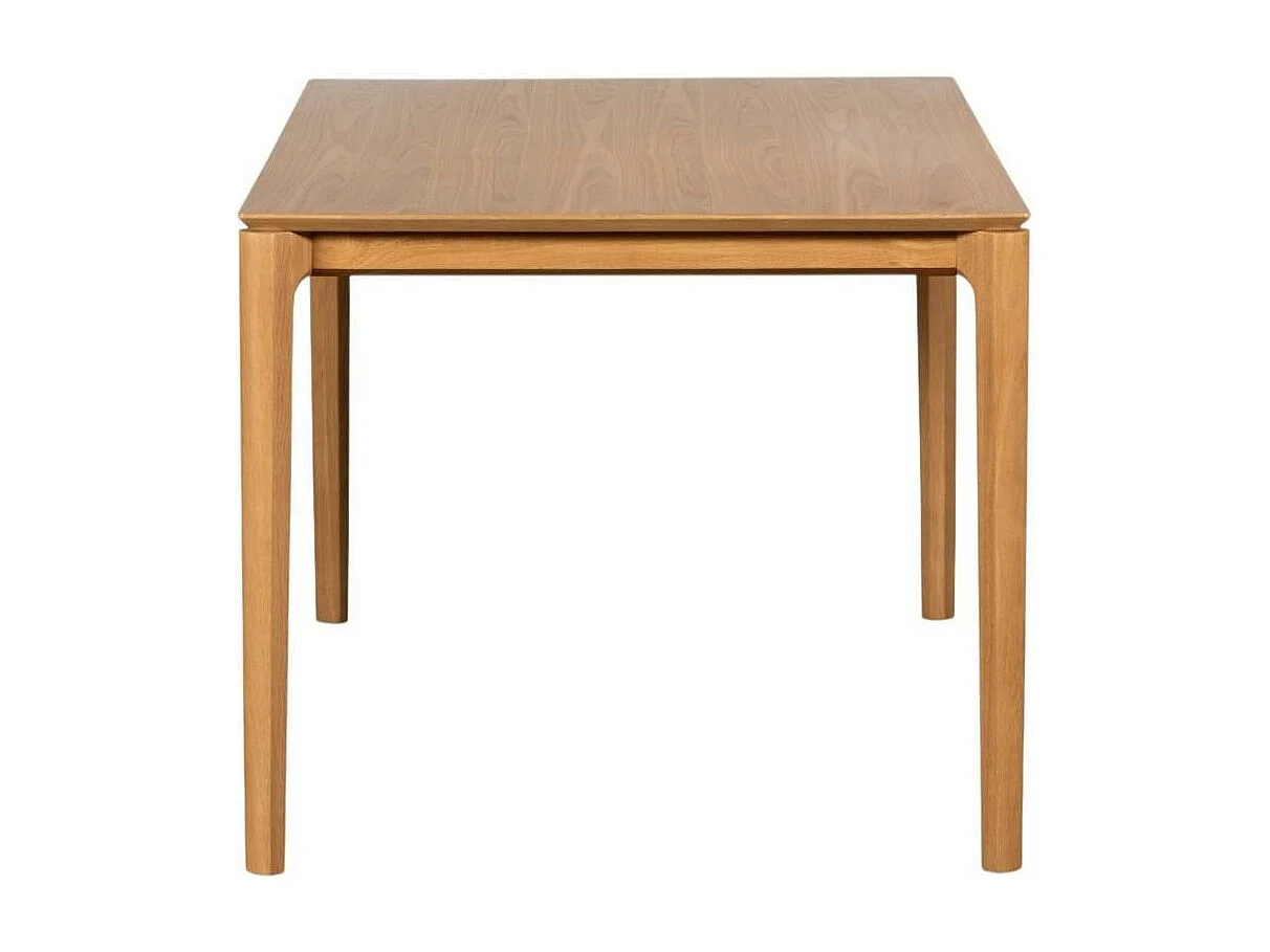 Table à manger moderne en chêne clair avec rallonge intégrée 135-190 cm DERBY