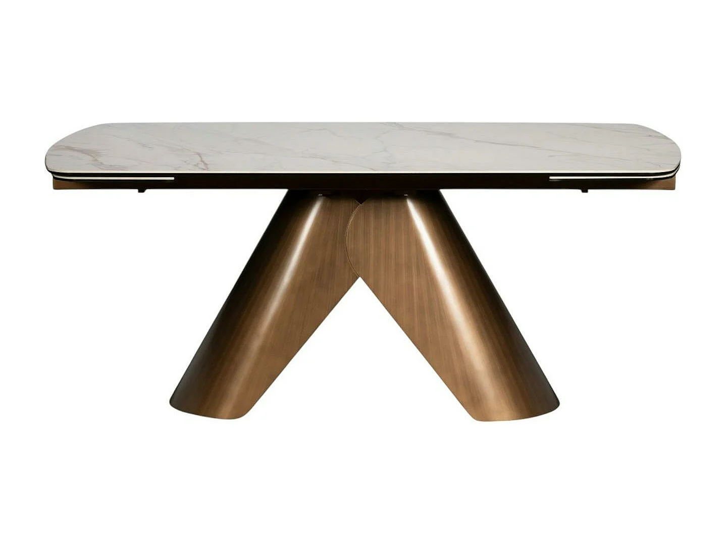 Table en céramique blanche 180-240 cm SEMPIONE
