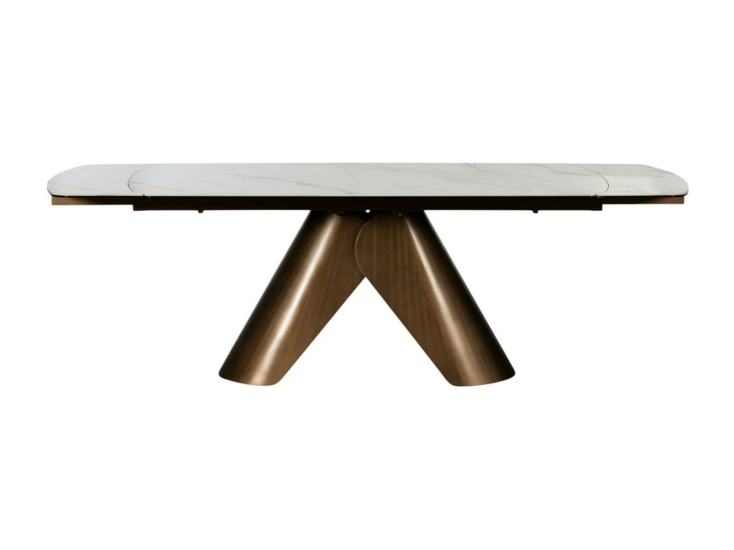 Table en céramique blanche 180-240 cm SEMPIONE