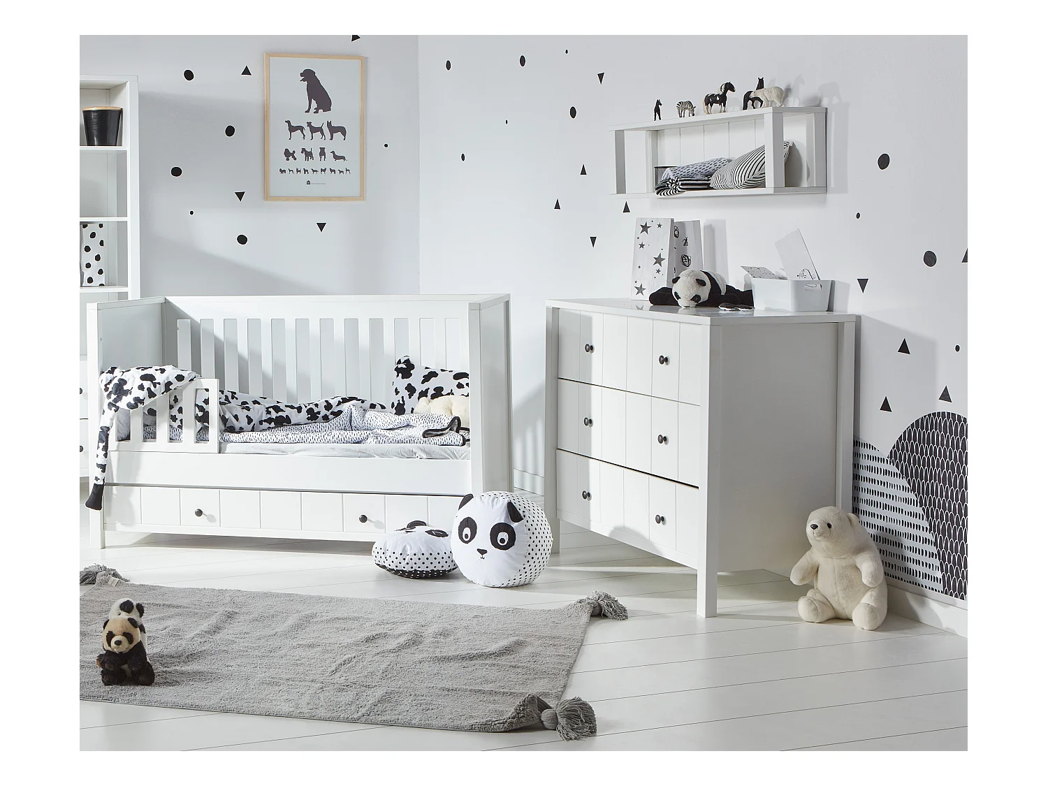 Kinderkommode Allpin - zeitloser Stil und robuste Konstruktion