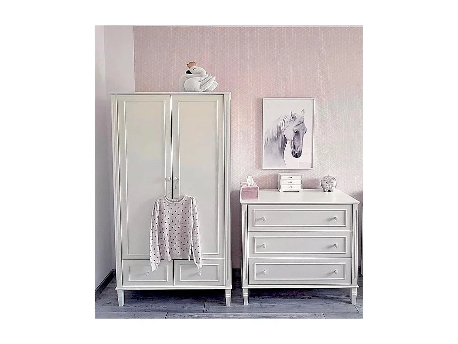 Kinderkommode Bianka - Art-Deco-Stil für das Kinderzimmer