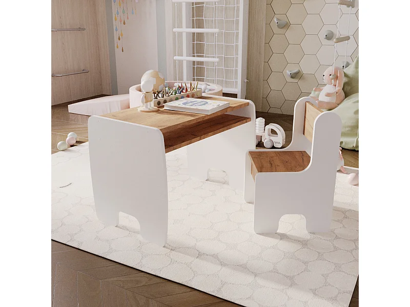 Kindermöbel-Set: Stabiler Tisch & Stühle - Perfekt zum Spielen & Lernen